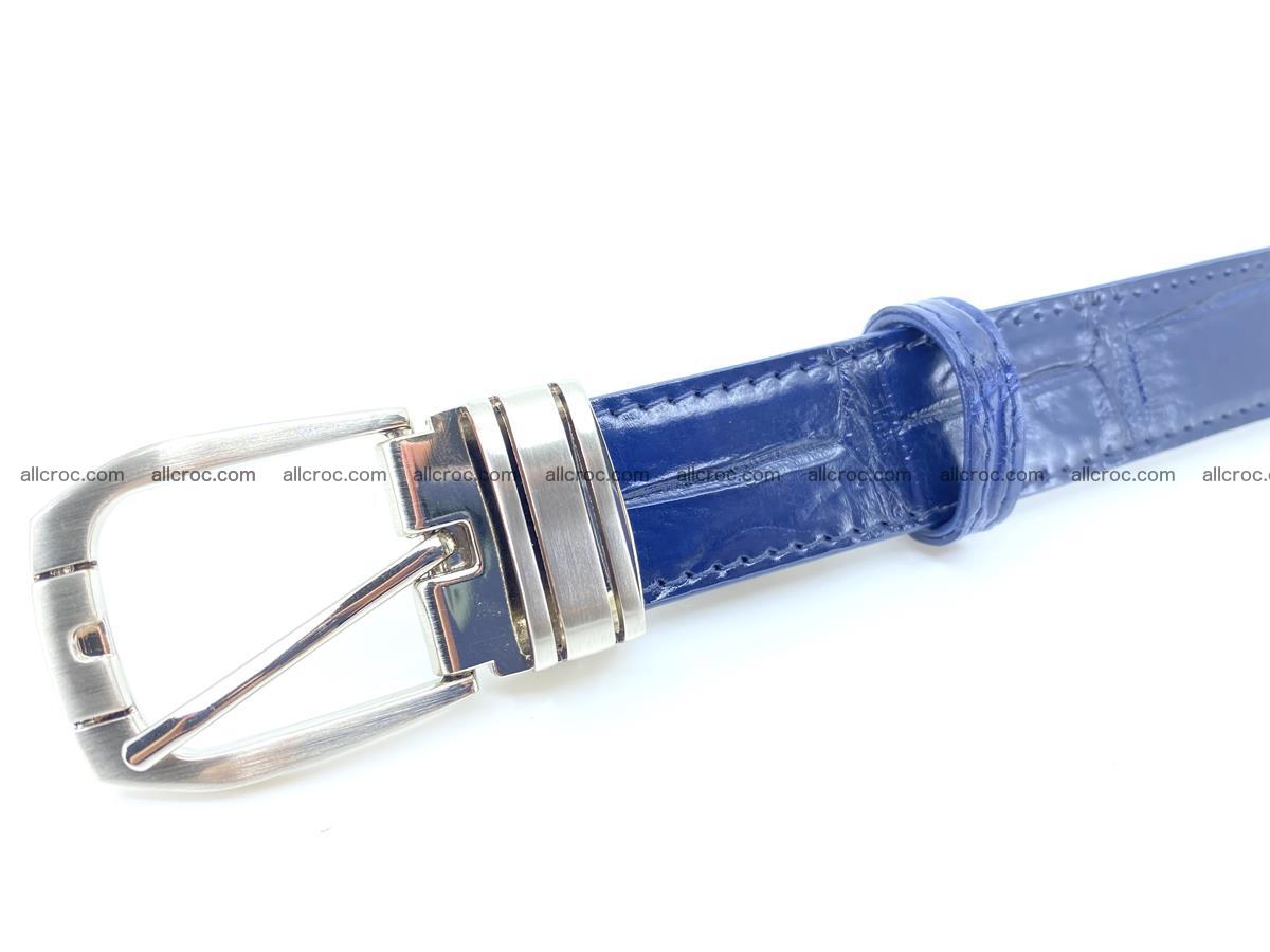 Handcrafted Siamese crocodile leather belt for women 868 Foto 3