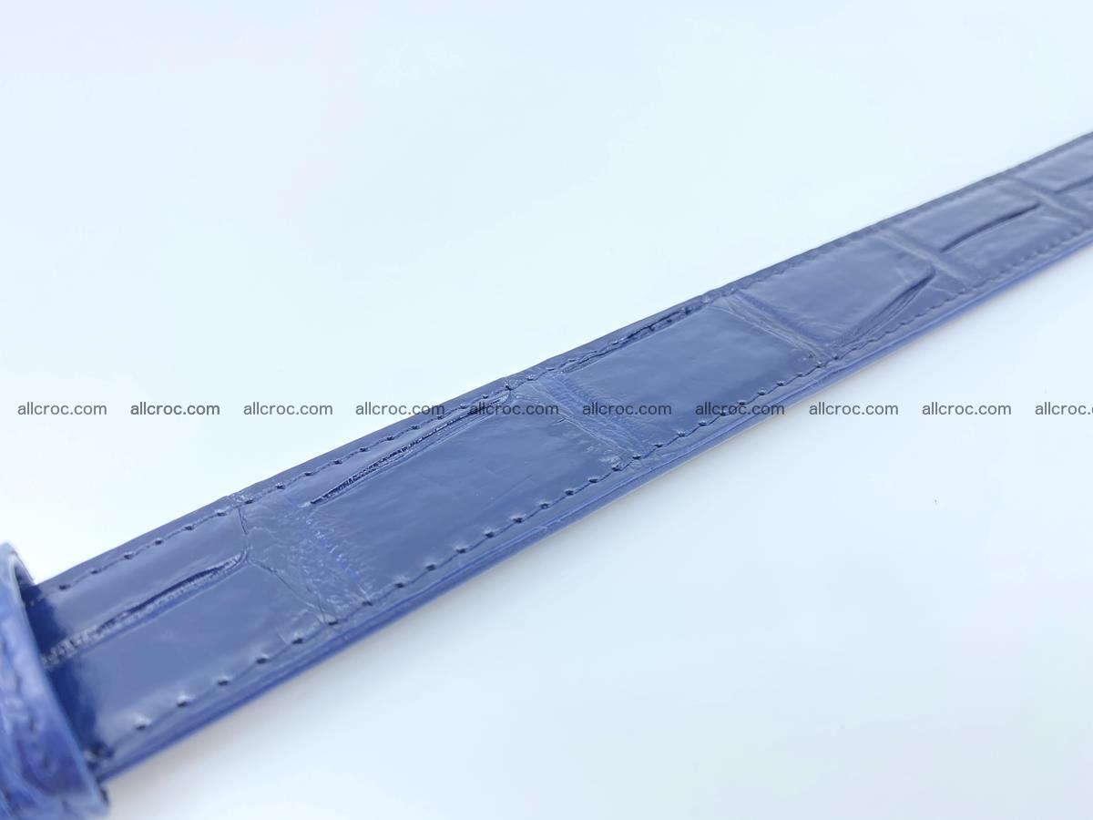 Handcrafted Siamese crocodile leather belt for women 868 Foto 5