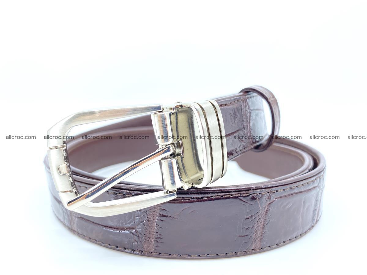 Handcrafted Siamese crocodile leather belt for women 879 Foto 0