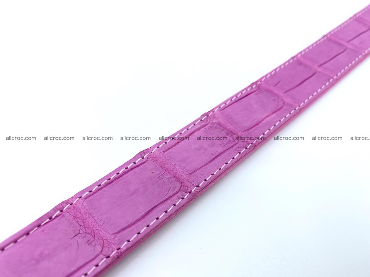 Handcrafted Siamese crocodile leather belt for women 864 Foto 4