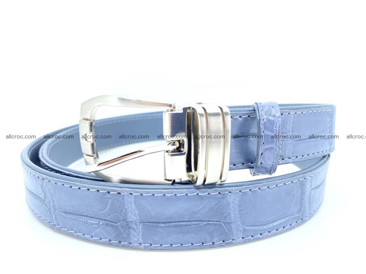 Handcrafted Siamese crocodile leather belt for women 869 Foto 0