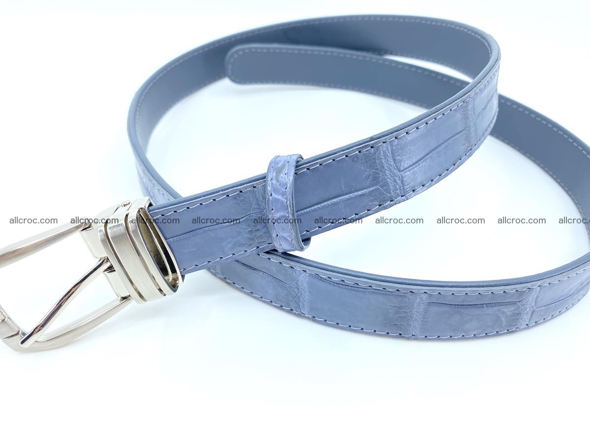 Handcrafted Siamese crocodile leather belt for women 869 Foto 2