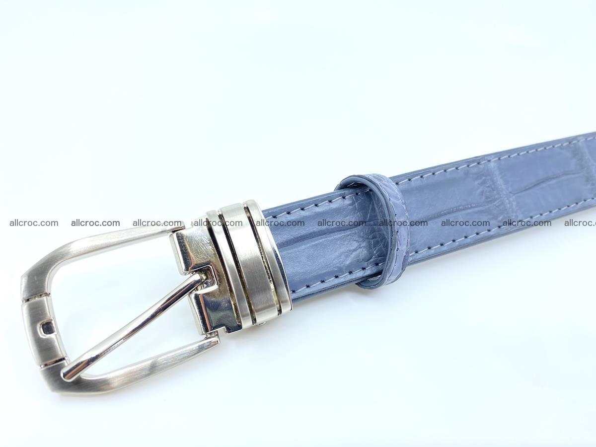 Handcrafted Siamese crocodile leather belt for women 869 Foto 5