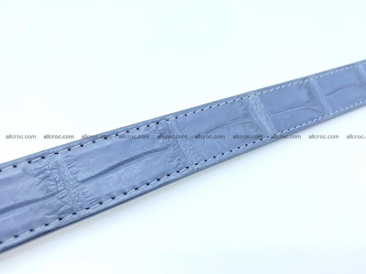 Handcrafted Siamese crocodile leather belt for women 869 Foto 4