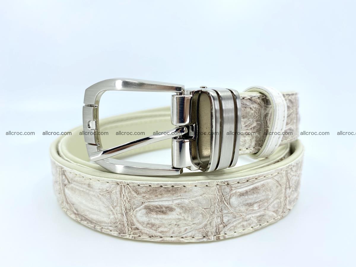 Handcrafted Siamese crocodile leather belt for women 874 Foto 0