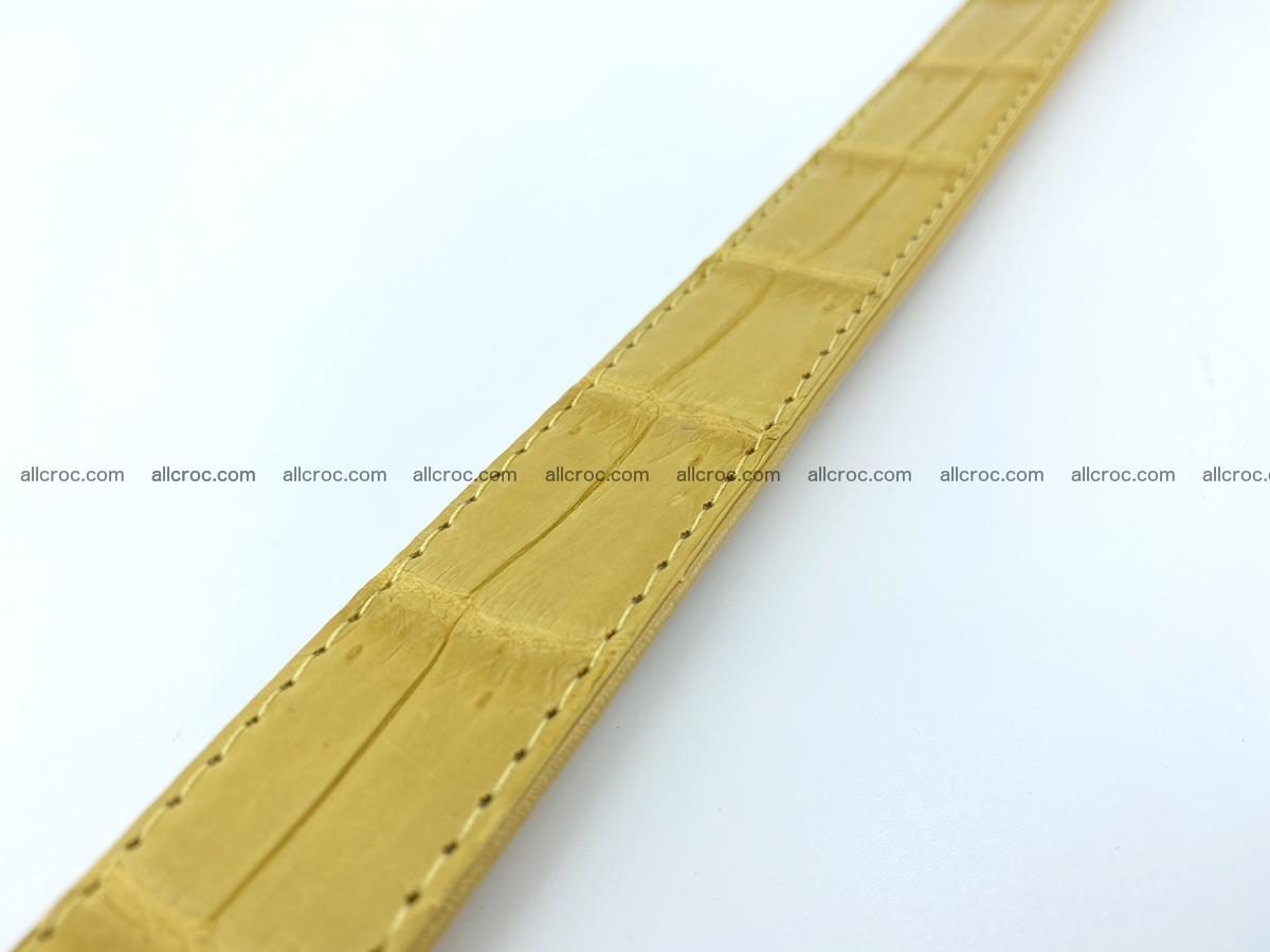 Handcrafted Siamese crocodile leather belt for women 876 Foto 7