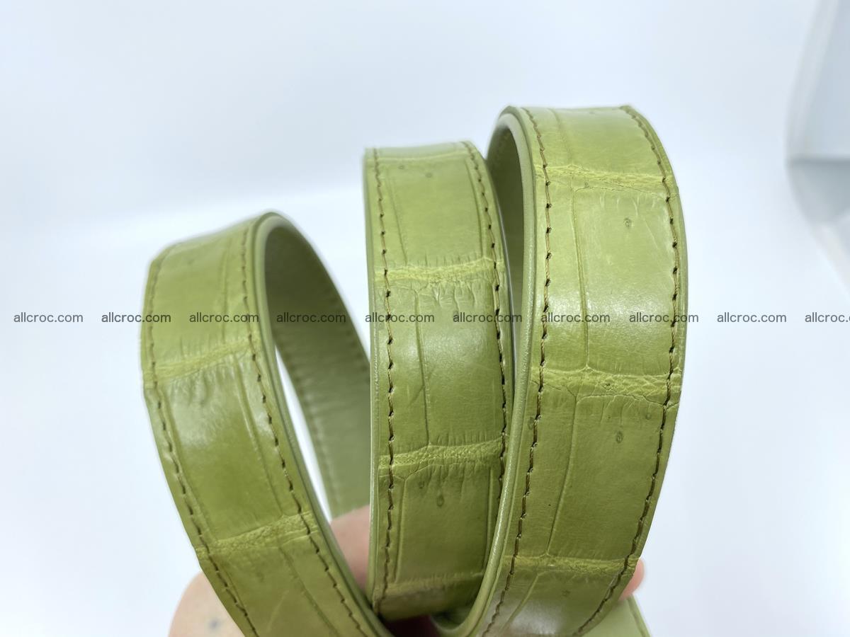 Handcrafted Siamese crocodile leather belt for women 865 Foto 5