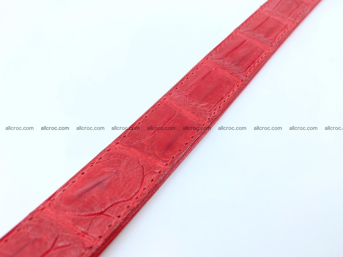 Handcrafted Siamese crocodile leather belt for women 880 Foto 5