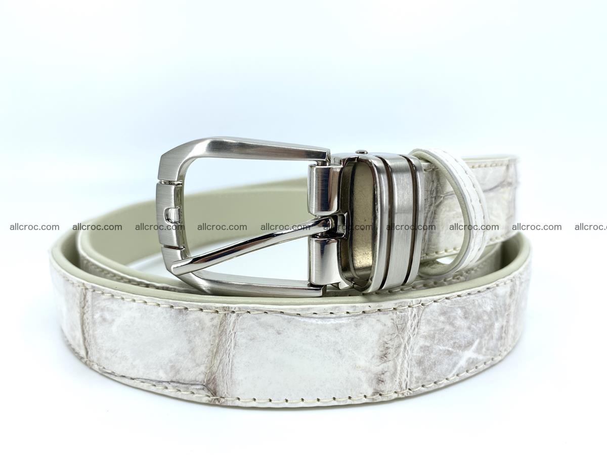 Handcrafted Siamese crocodile leather belt for women 870 Foto 0