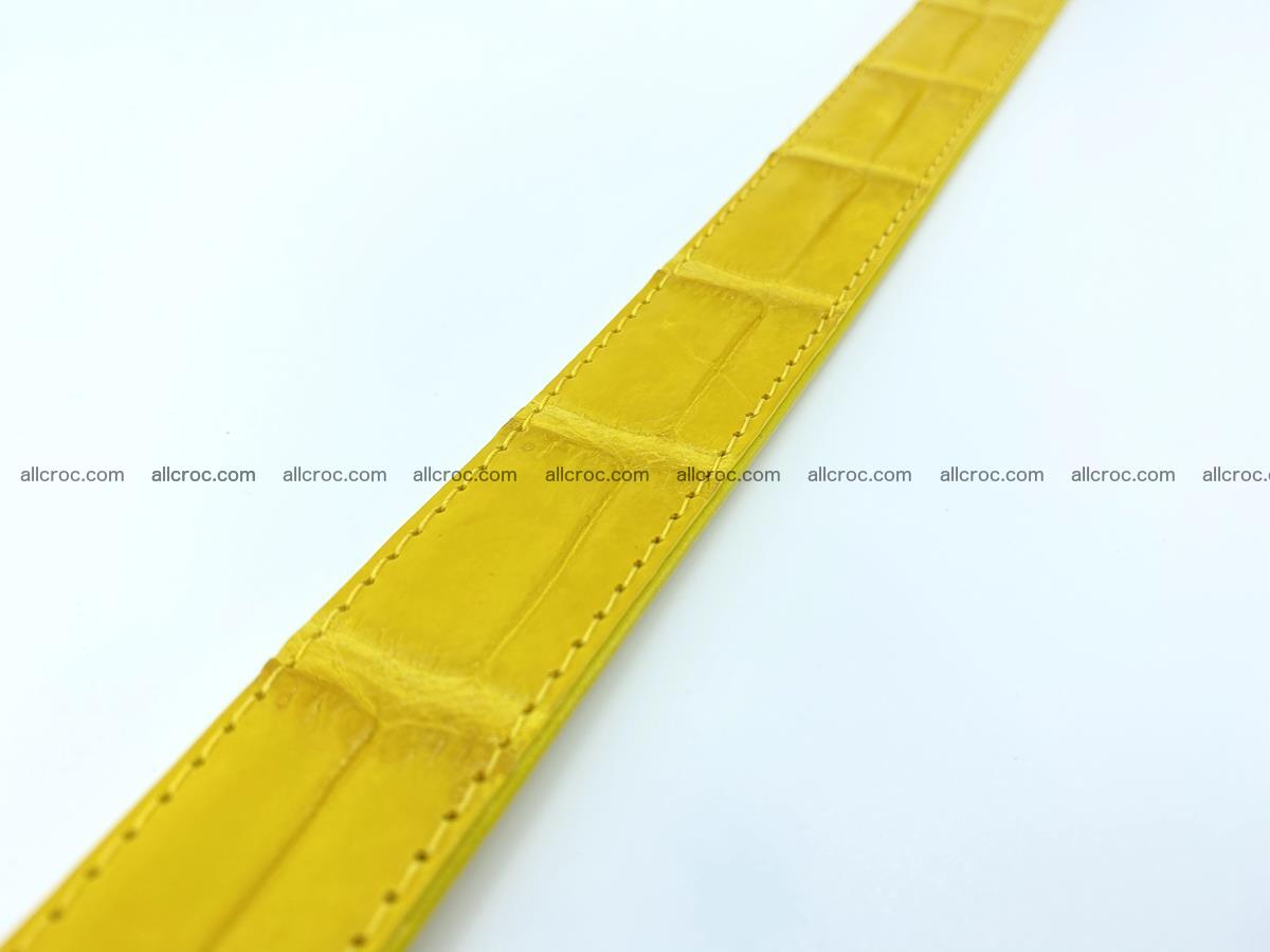 Handcrafted Siamese crocodile leather belt for women 877 Foto 5