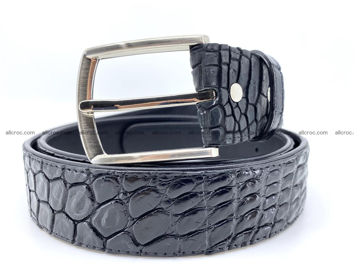 Handcrafted Crocodile leather belt 749 Foto 0