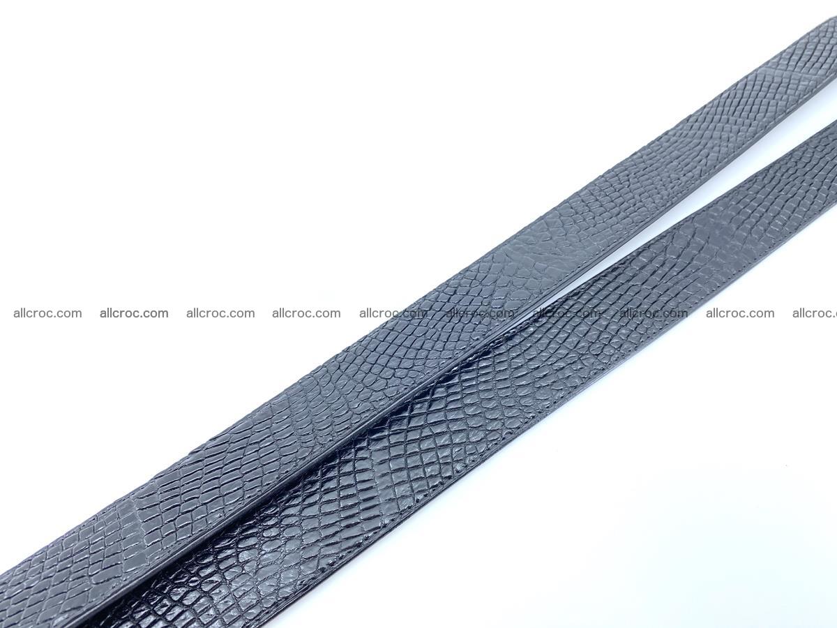 Handcrafted Crocodile leather belt 751 Foto 15
