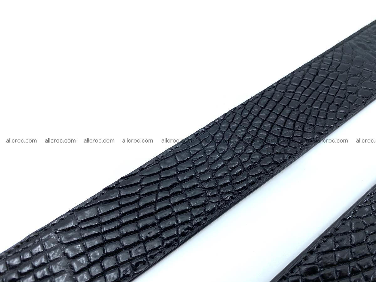 Handcrafted Crocodile leather belt 751 Foto 18