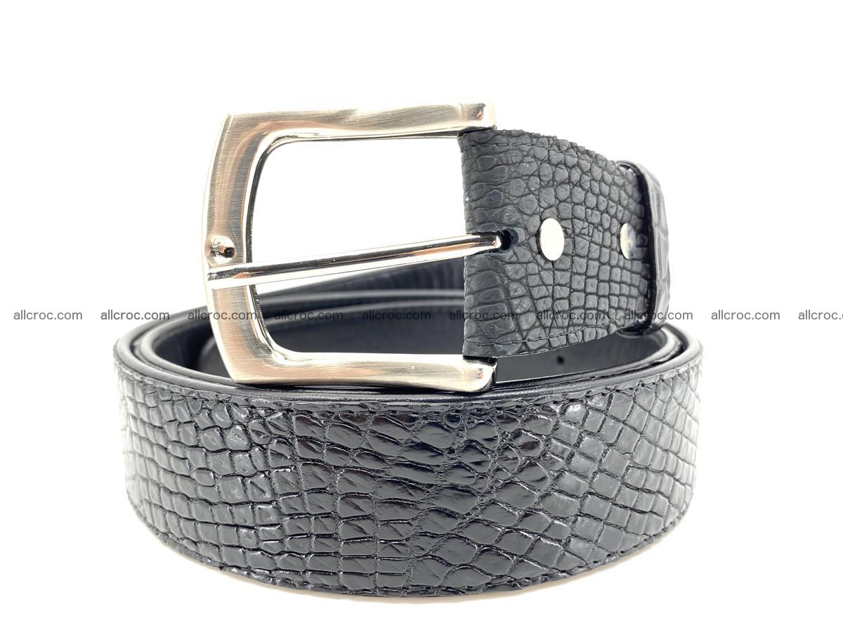 Handcrafted Crocodile leather belt 751 Foto 0