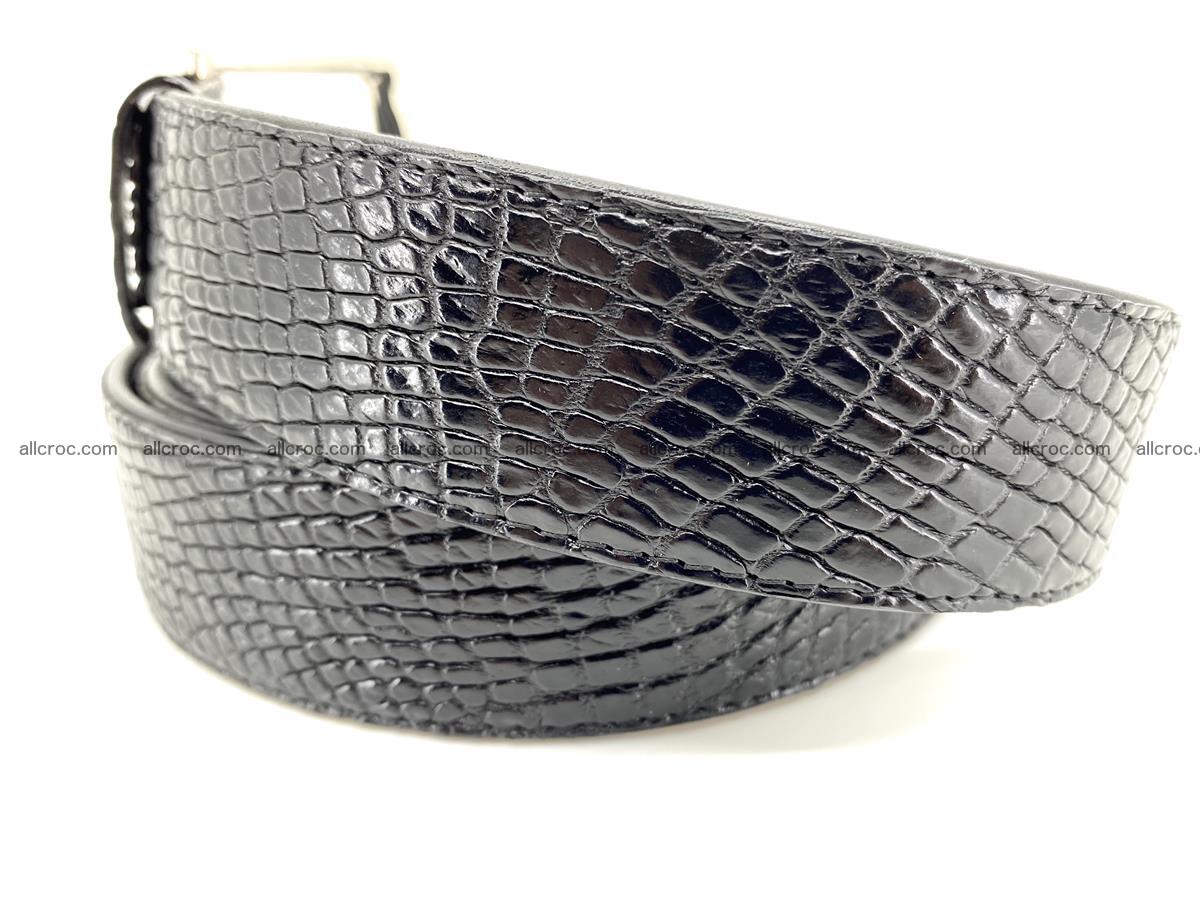 Handcrafted Crocodile leather belt 751 Foto 2
