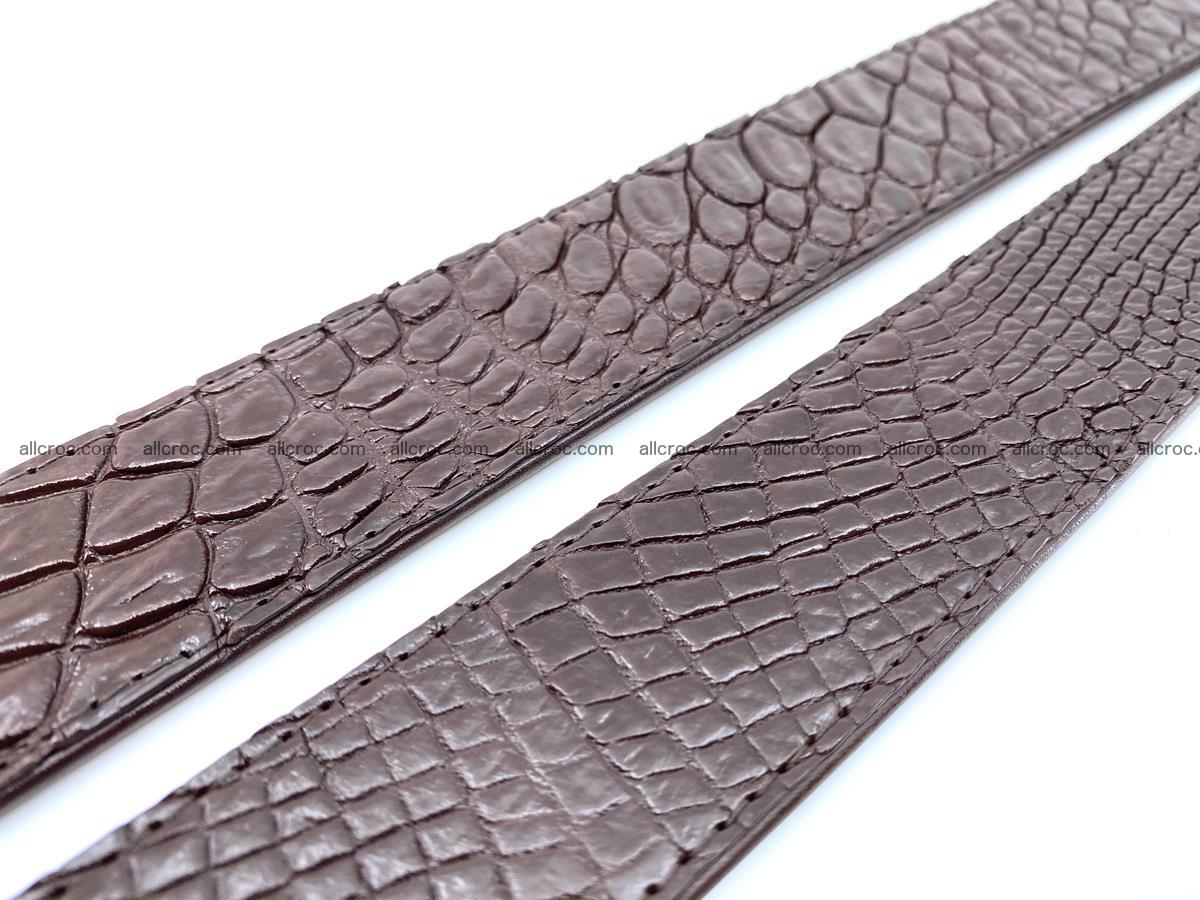 Handcrafted Crocodile leather belt 750 Foto 9