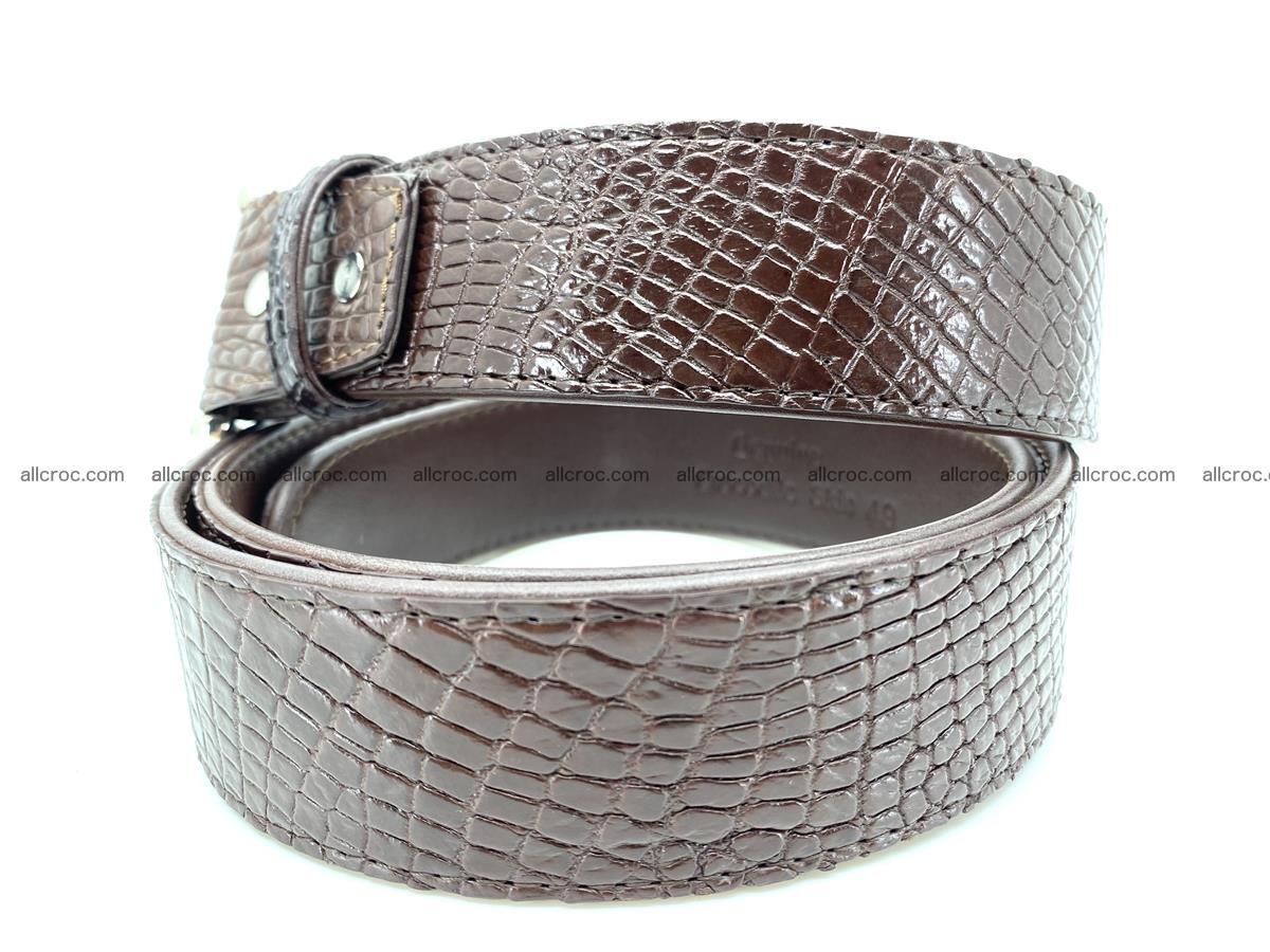 Handcrafted Crocodile leather belt 750 Foto 2