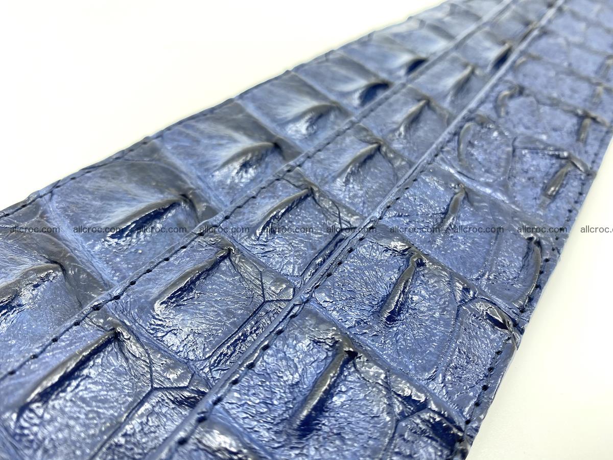Handcrafted Crocodile leather hornback belt 2234 Foto 10