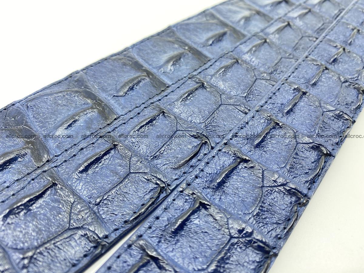 Handcrafted Crocodile leather hornback belt 2234 Foto 9
