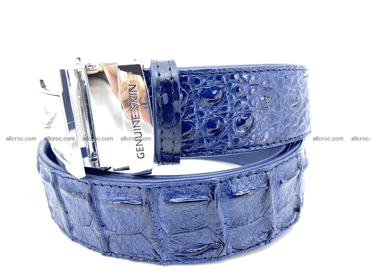 Handcrafted Crocodile leather hornback belt 2234 Foto 2