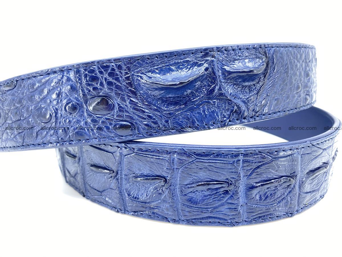 Handcrafted Crocodile leather hornback belt 2234 Foto 3