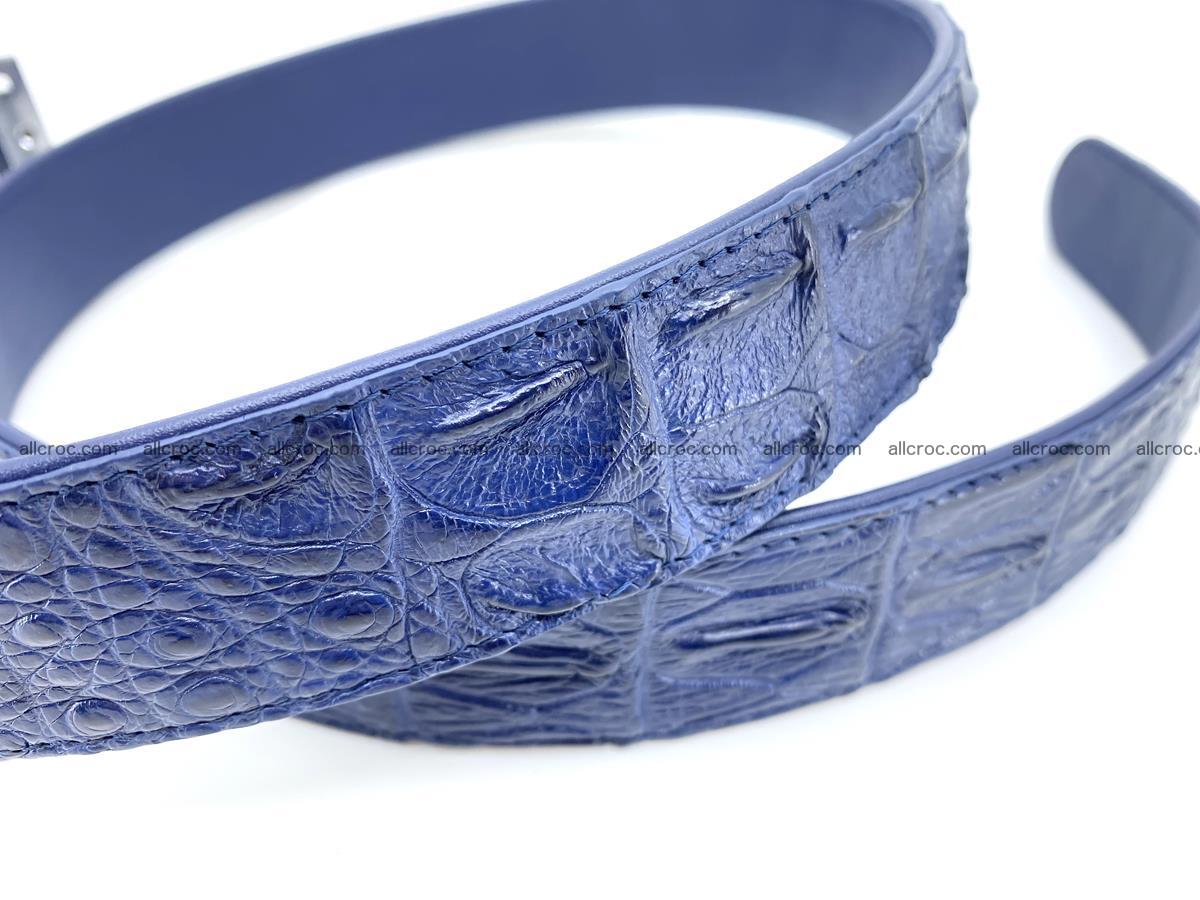 Handcrafted Crocodile leather hornback belt 2234 Foto 4