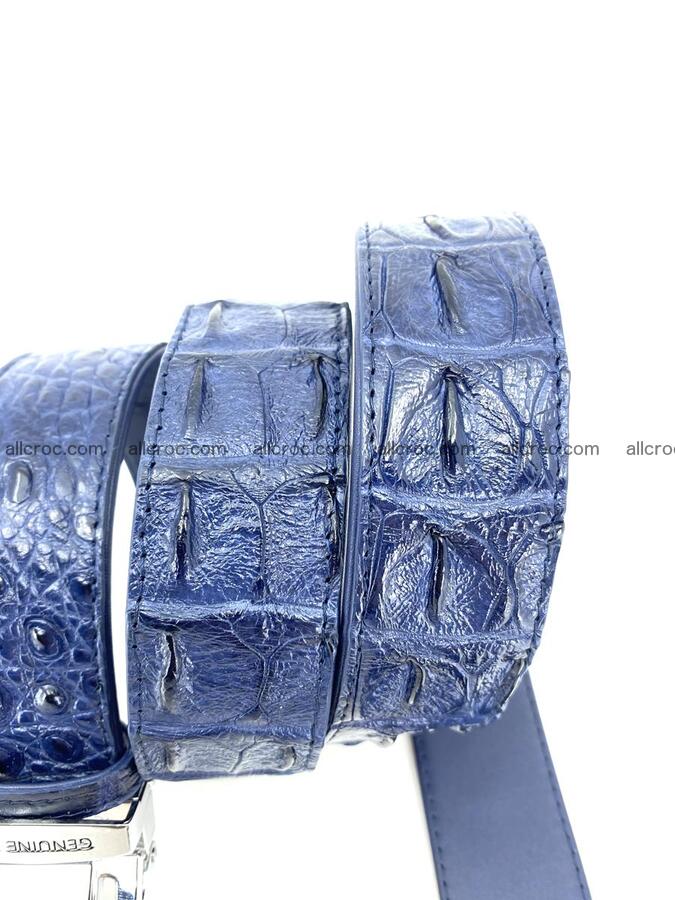 Handcrafted Crocodile leather hornback belt 2234 Foto 7