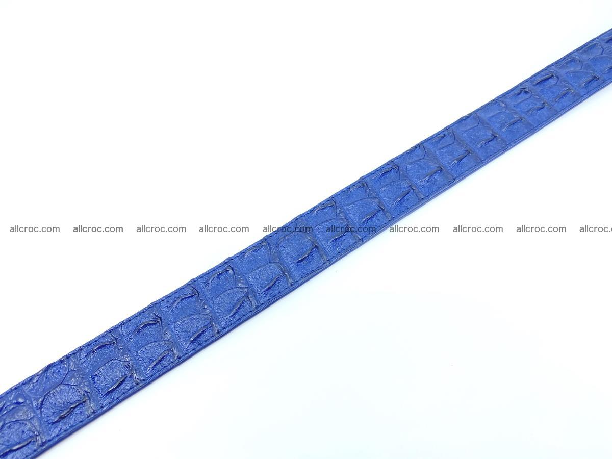 Handcrafted Crocodile leather hornback belt 819 Foto 12