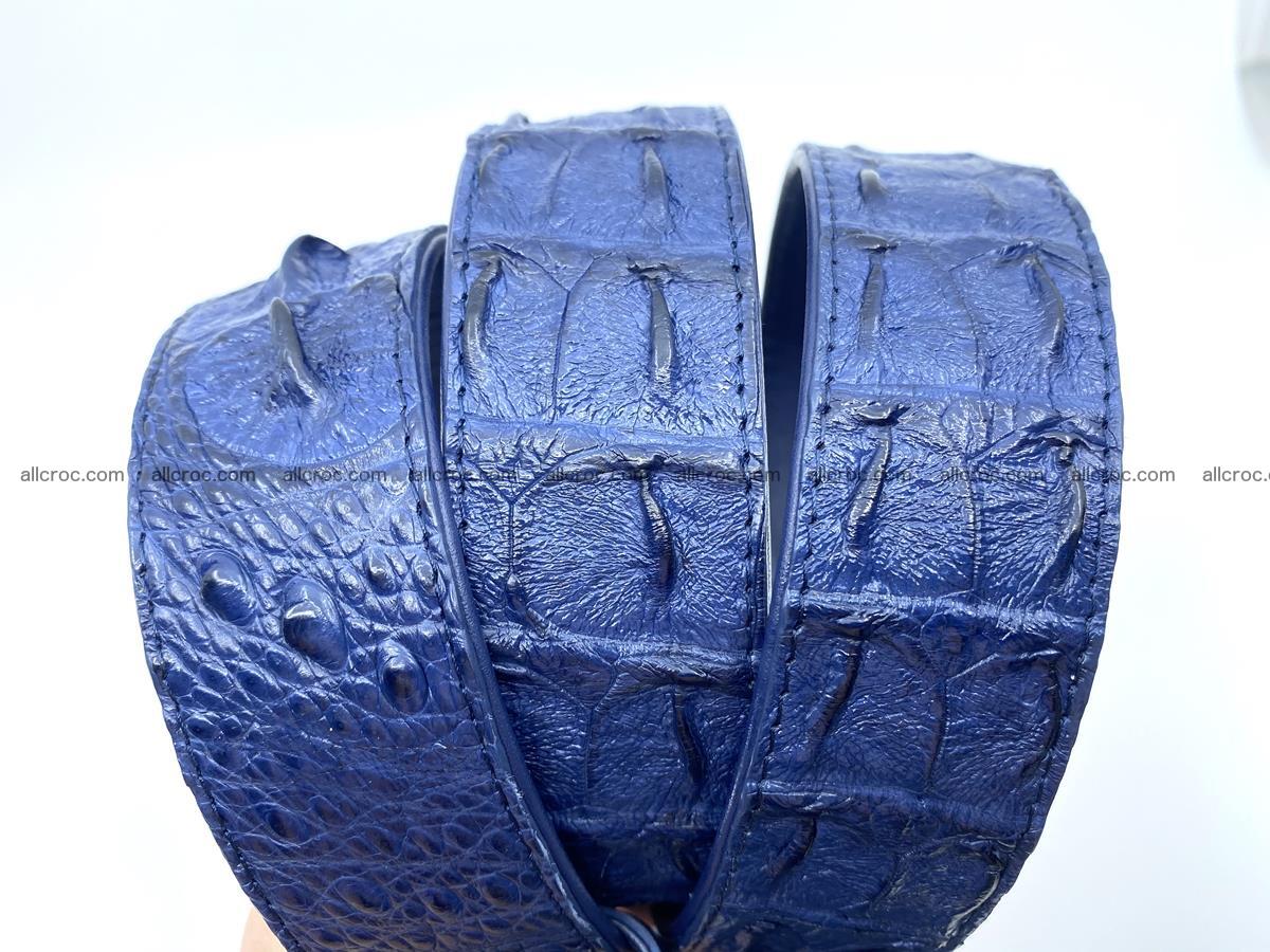 Handcrafted Crocodile leather hornback belt 819 Foto 3