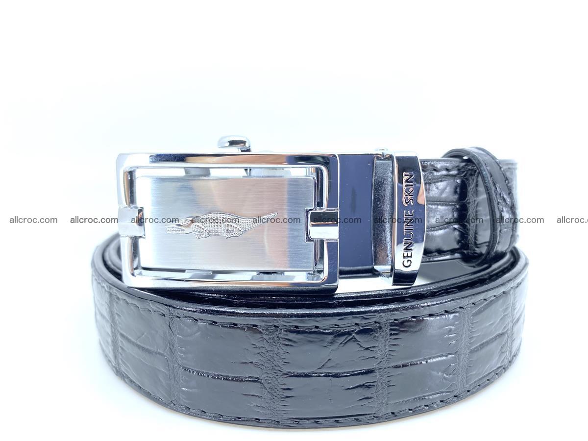 Handcrafted crocodile skin belt for women 852 Foto 0