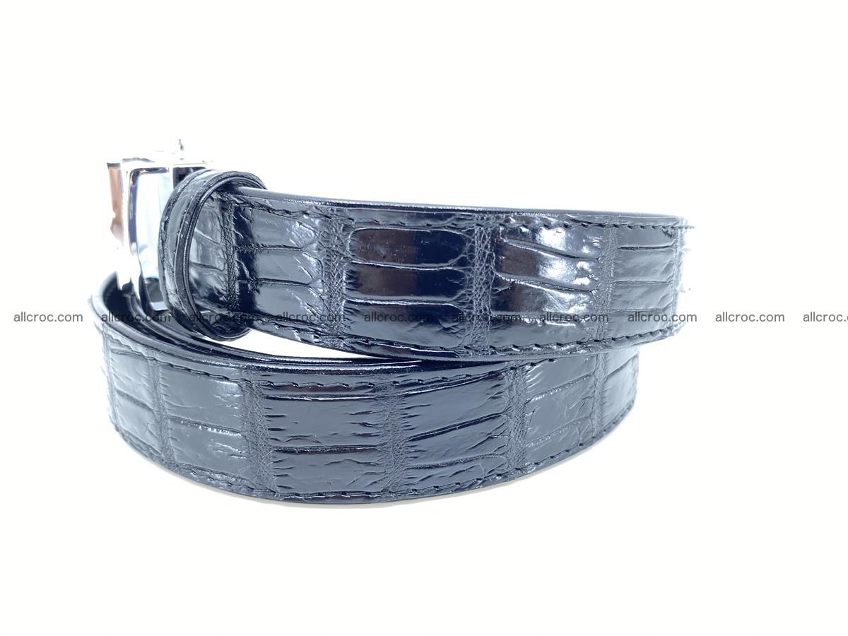 Handcrafted crocodile skin belt for women 852 Foto 1