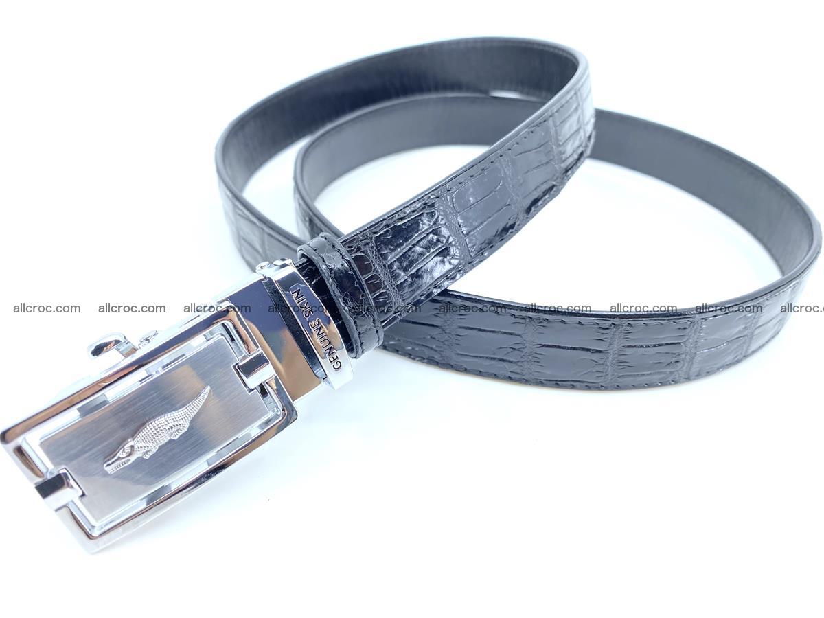 Handcrafted crocodile skin belt for women 852 Foto 2