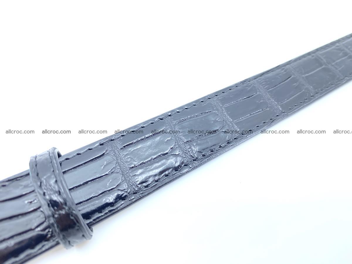 Handcrafted crocodile skin belt for women 852 Foto 4