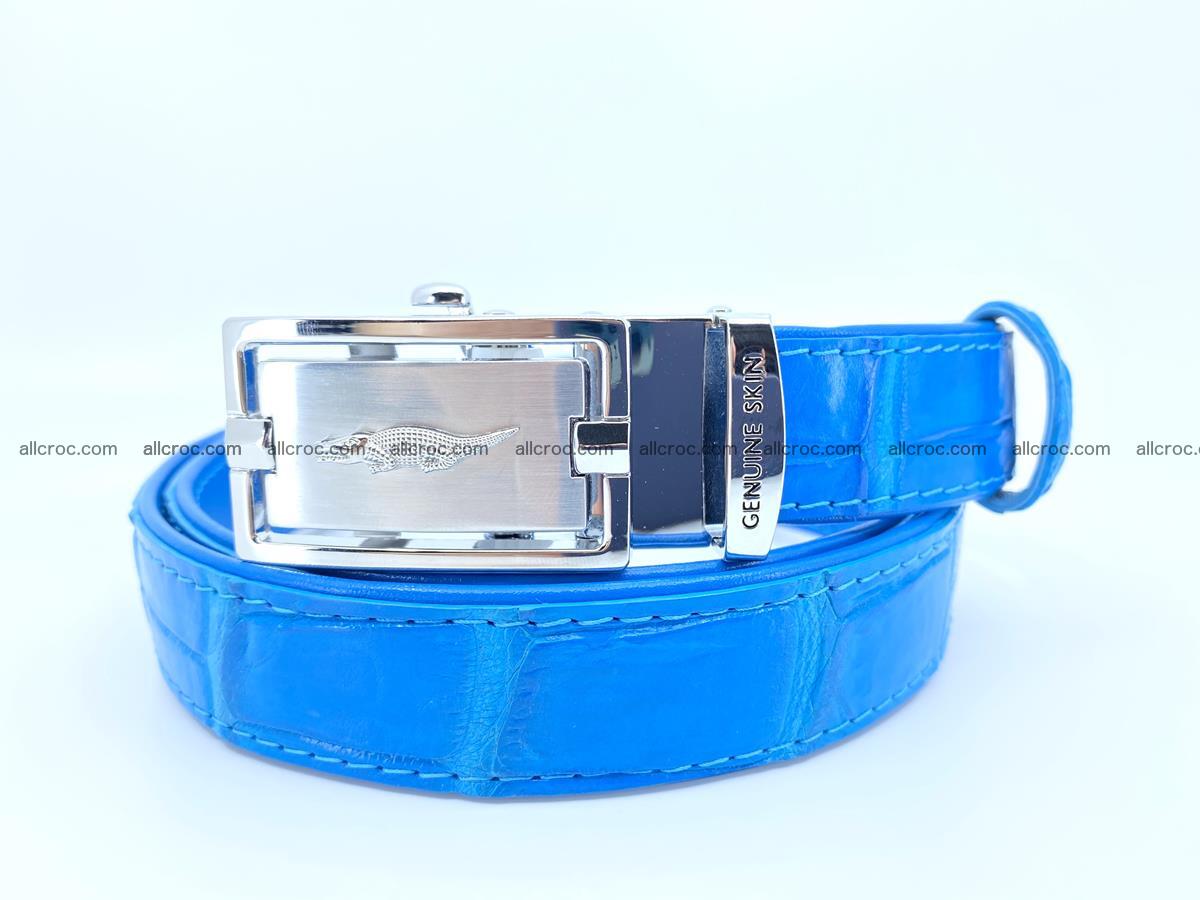 Handcrafted crocodile skin belt for women 856 Foto 0