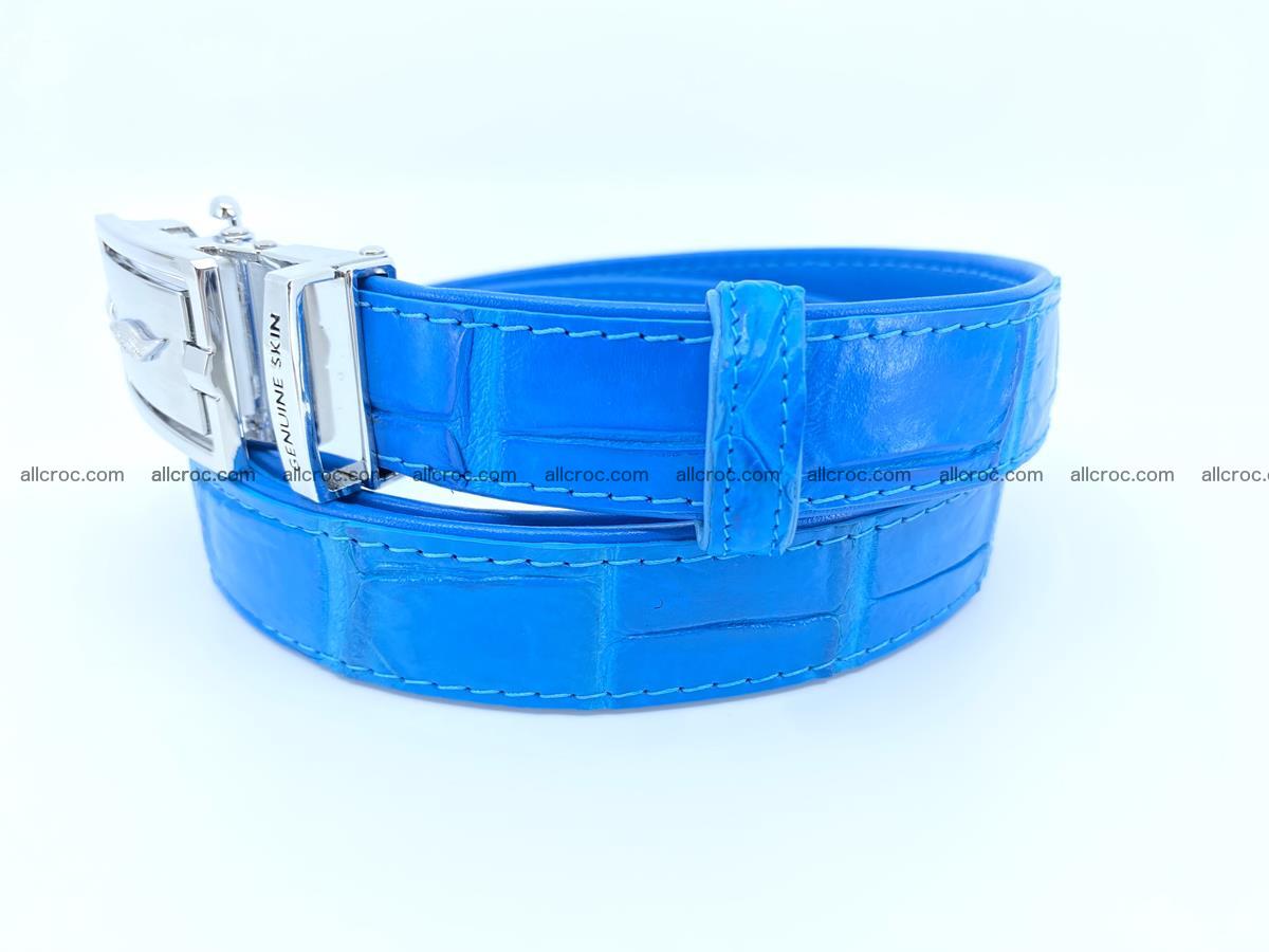 Handcrafted crocodile skin belt for women 856 Foto 1