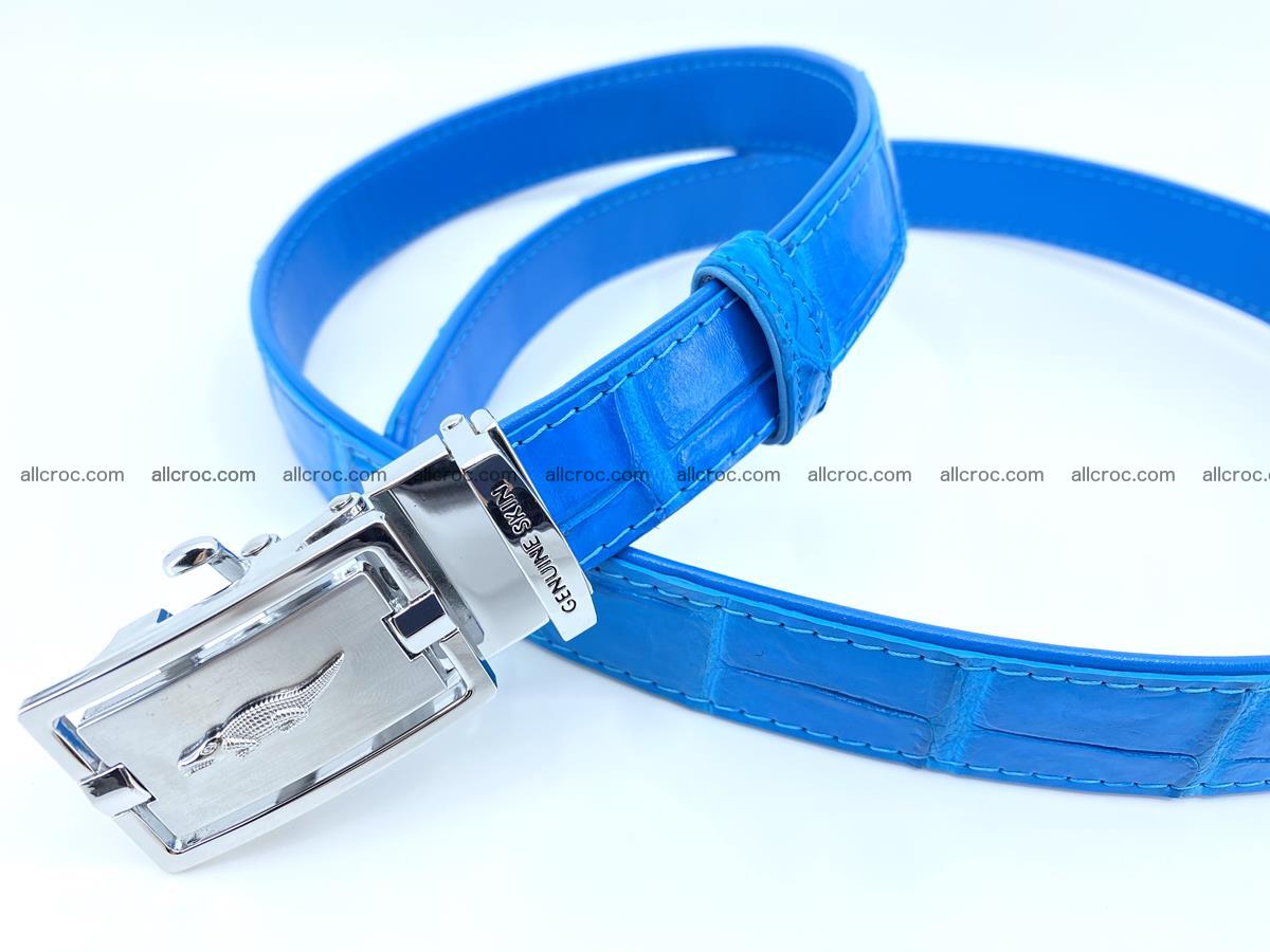 Handcrafted crocodile skin belt for women 856 Foto 3