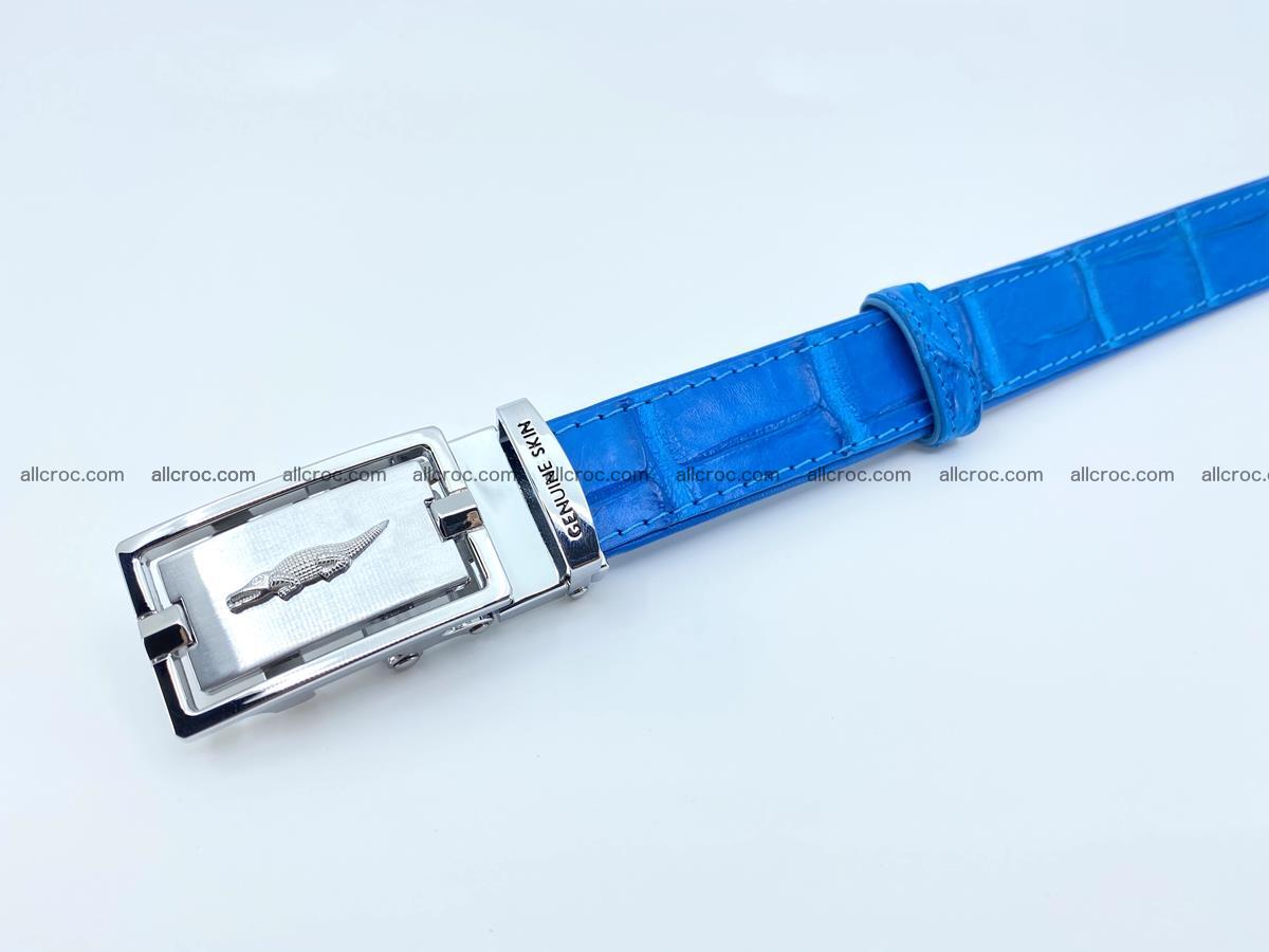 Handcrafted crocodile skin belt for women 856 Foto 4