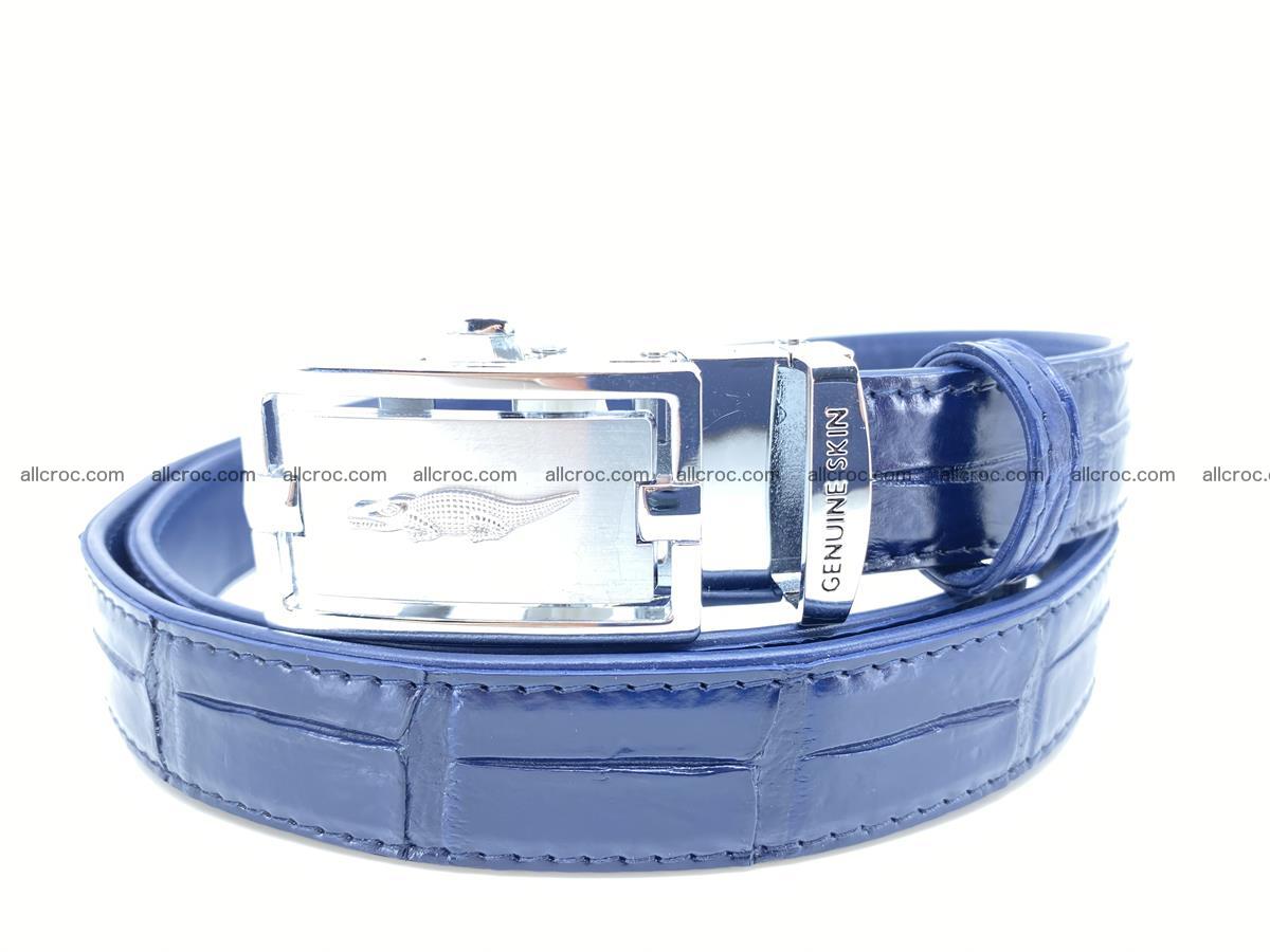 Handcrafted crocodile skin belt for women 855 Foto 0