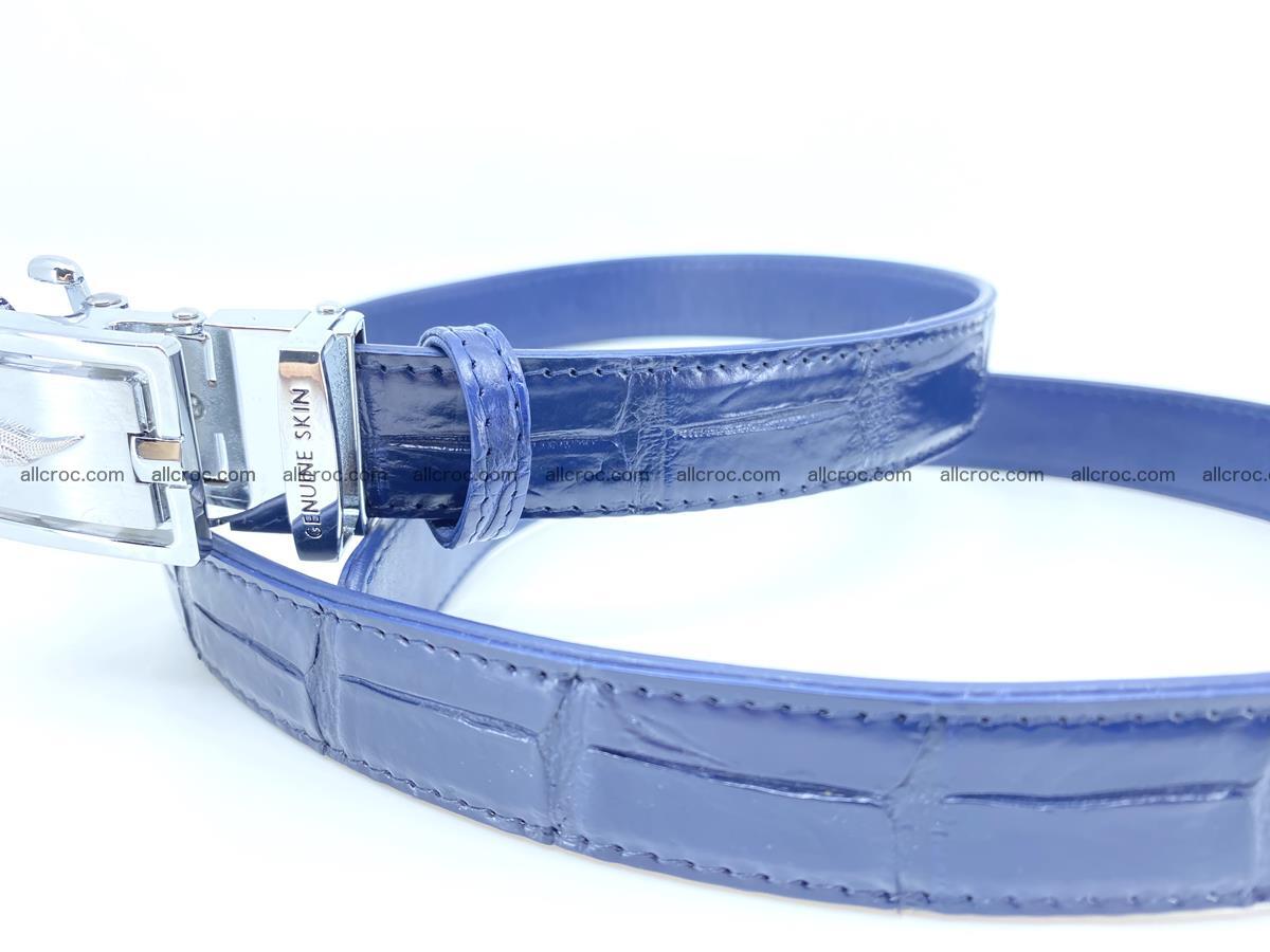 Handcrafted crocodile skin belt for women 855 Foto 1