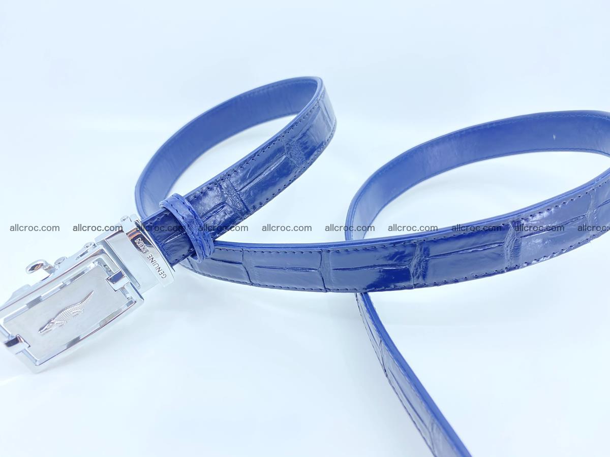 Handcrafted crocodile skin belt for women 855 Foto 2