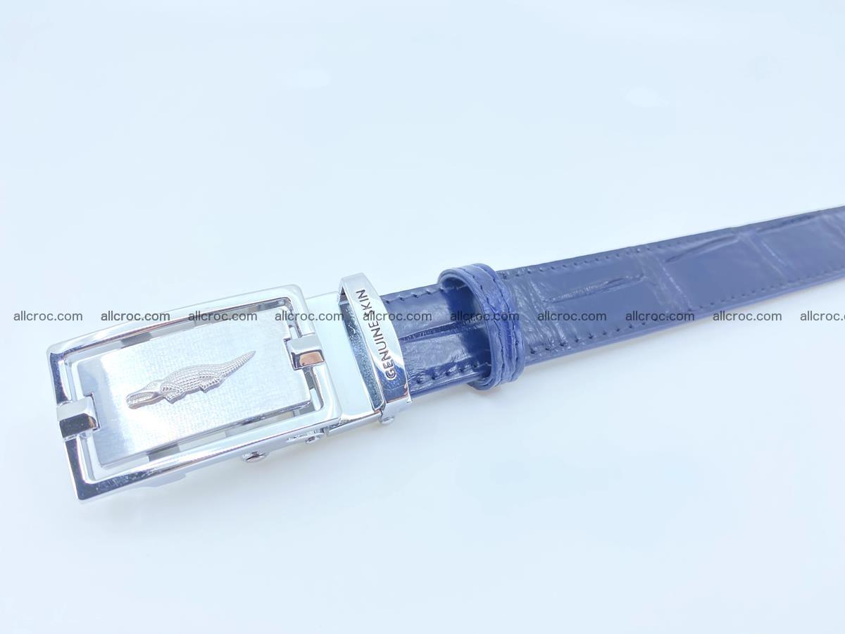 Handcrafted crocodile skin belt for women 855 Foto 3