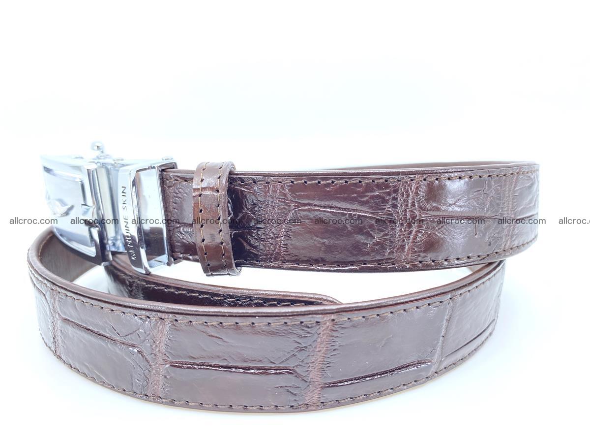 Handcrafted crocodile skin belt for women 860 Foto 1