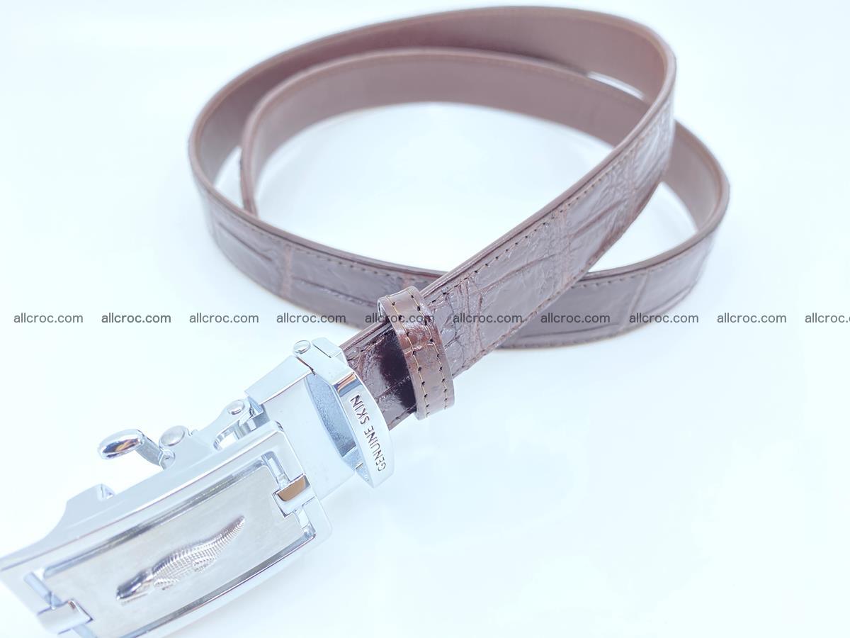 Handcrafted crocodile skin belt for women 860 Foto 2
