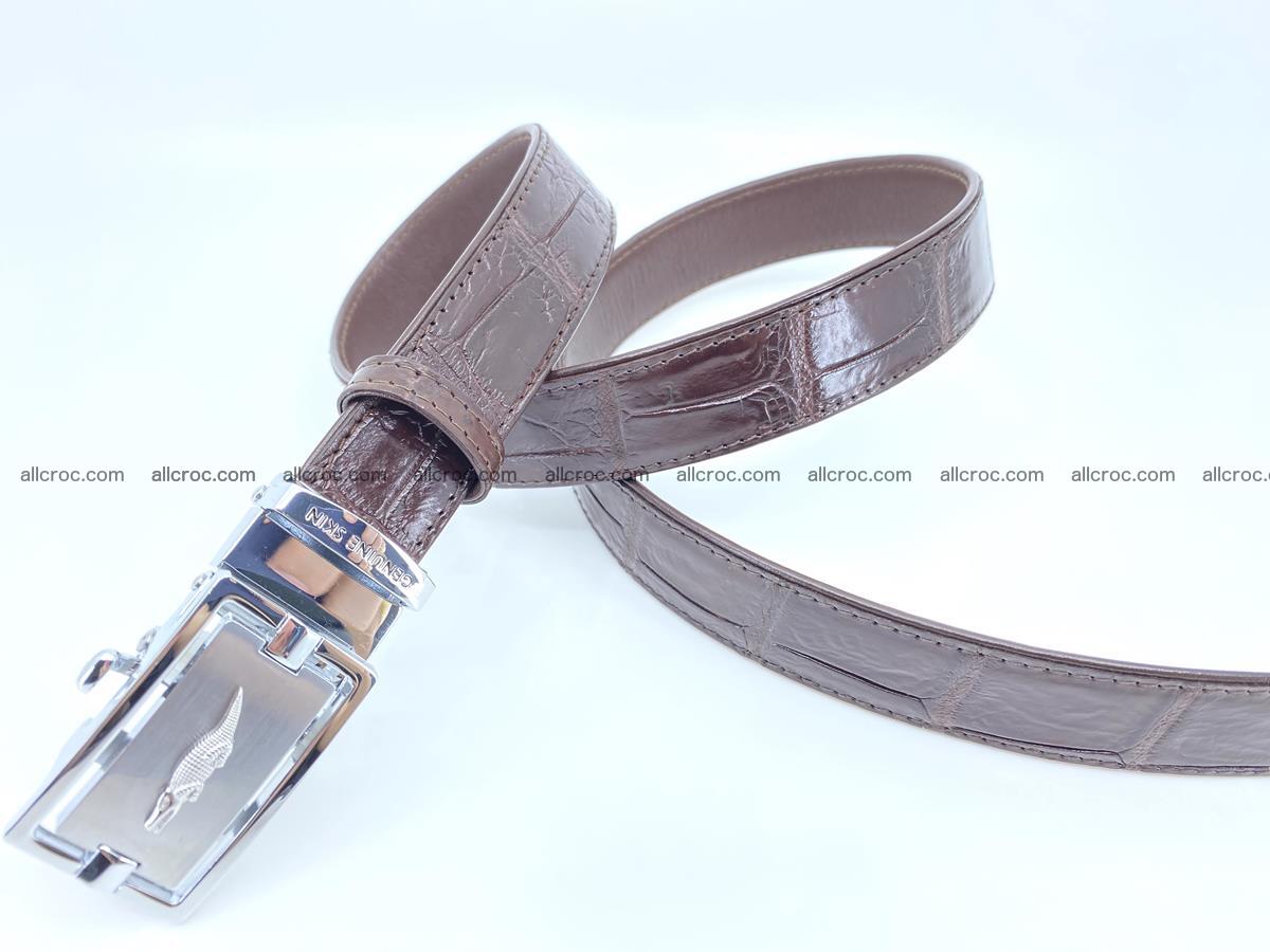 Handcrafted crocodile skin belt for women 860 Foto 3