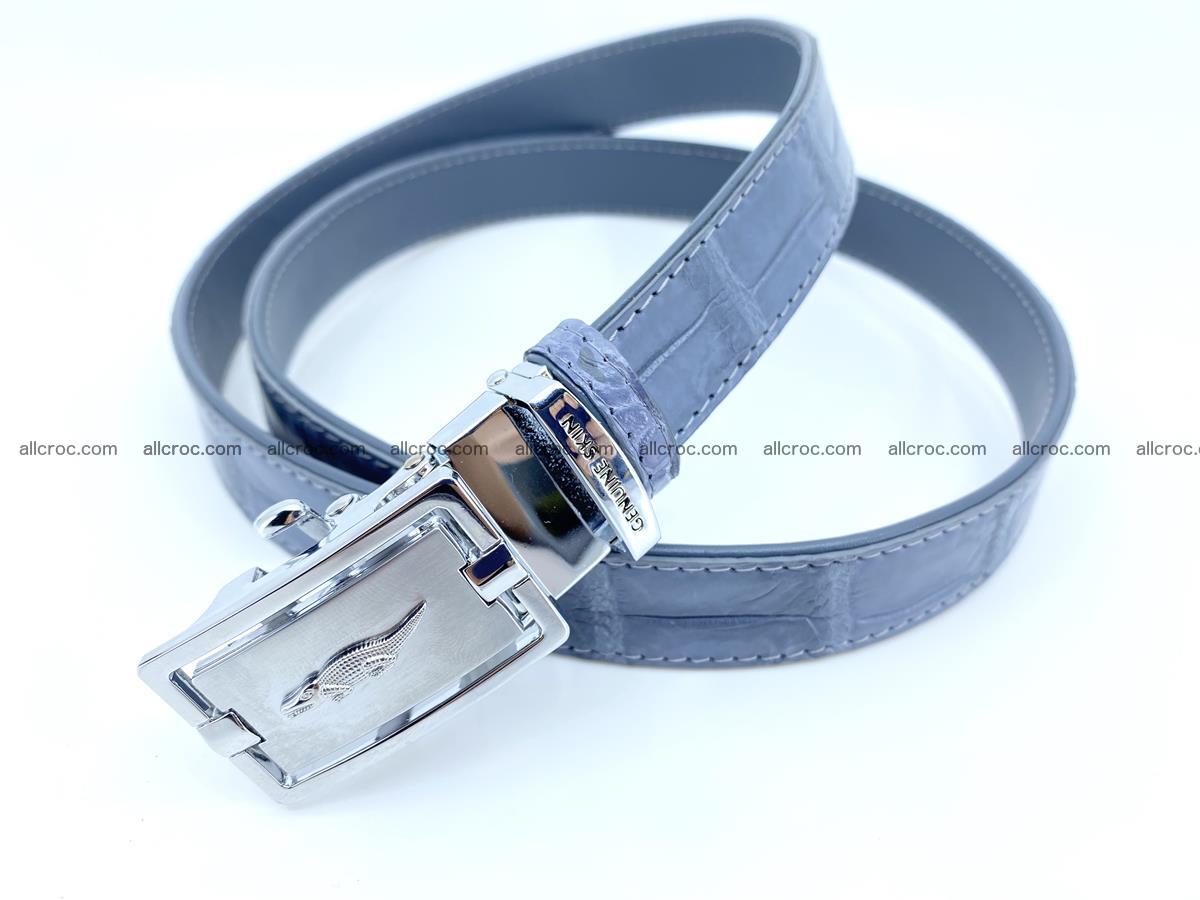 Handcrafted crocodile skin belt for women 849 Foto 1