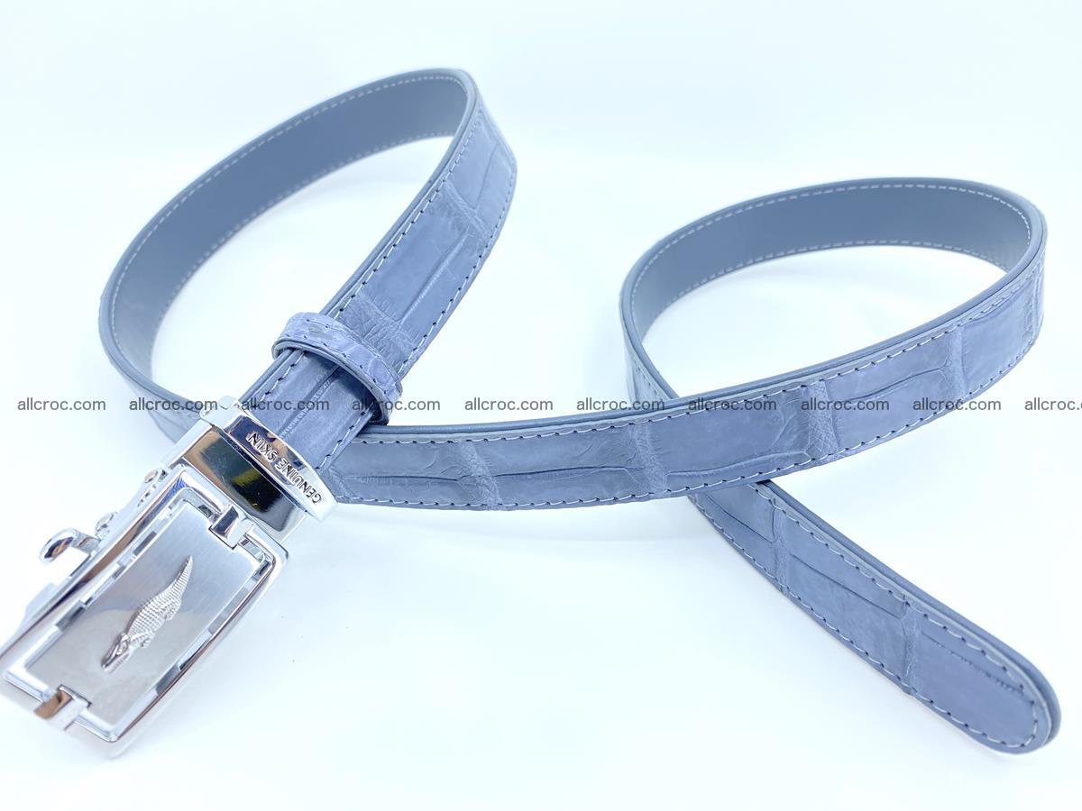 Handcrafted crocodile skin belt for women 849 Foto 2