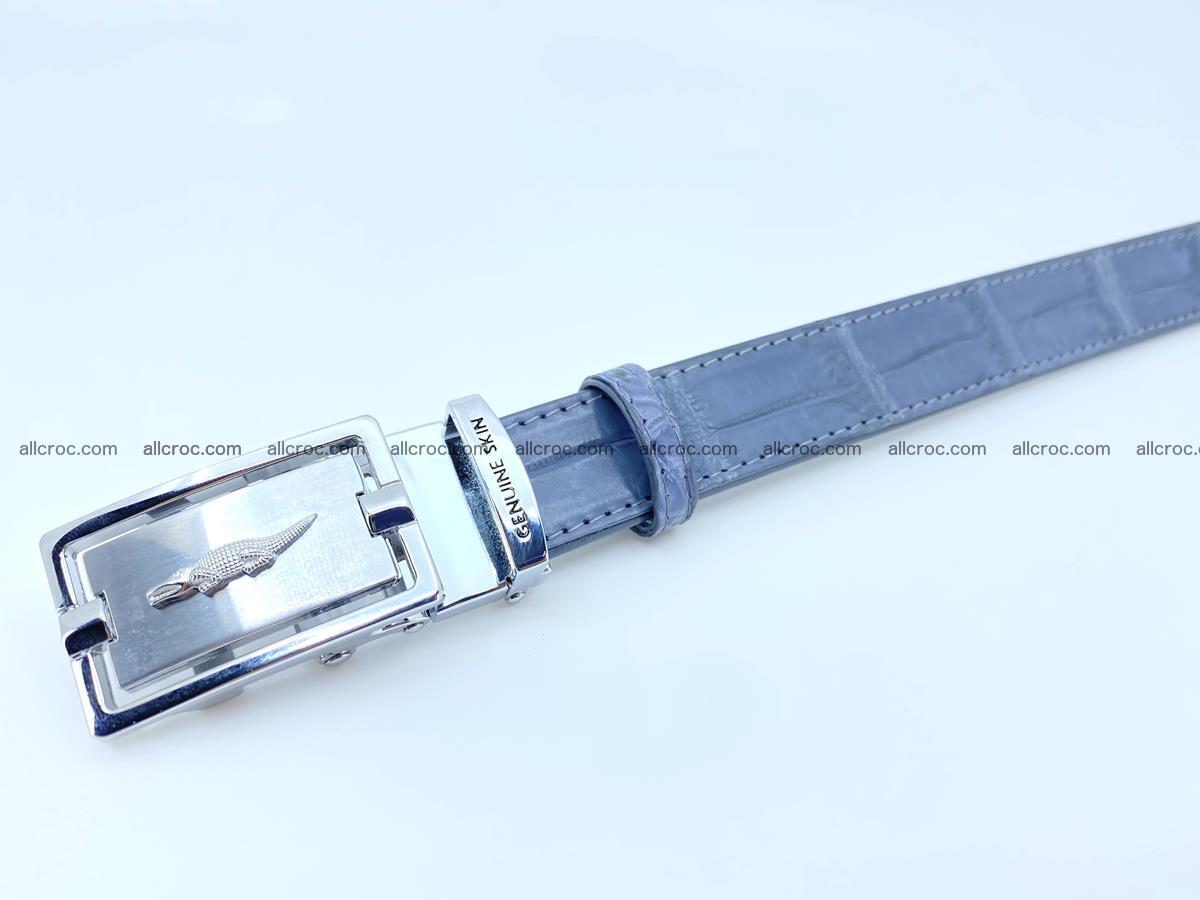 Handcrafted crocodile skin belt for women 849 Foto 3