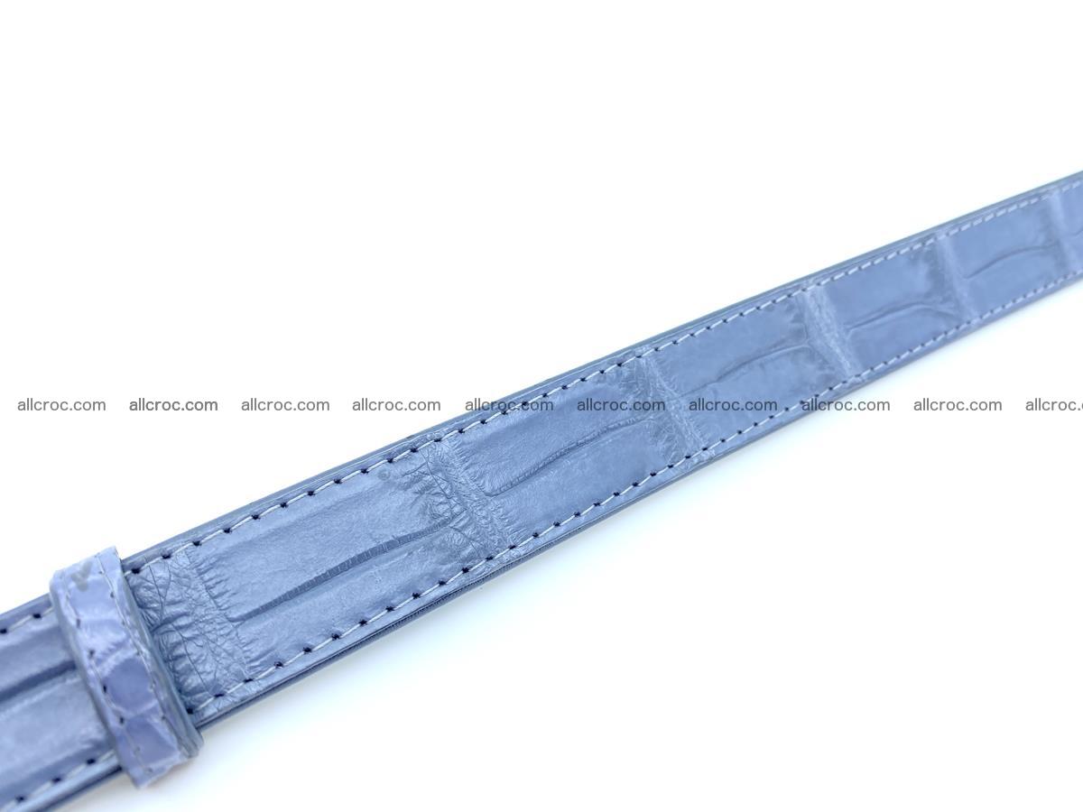 Handcrafted crocodile skin belt for women 849 Foto 4