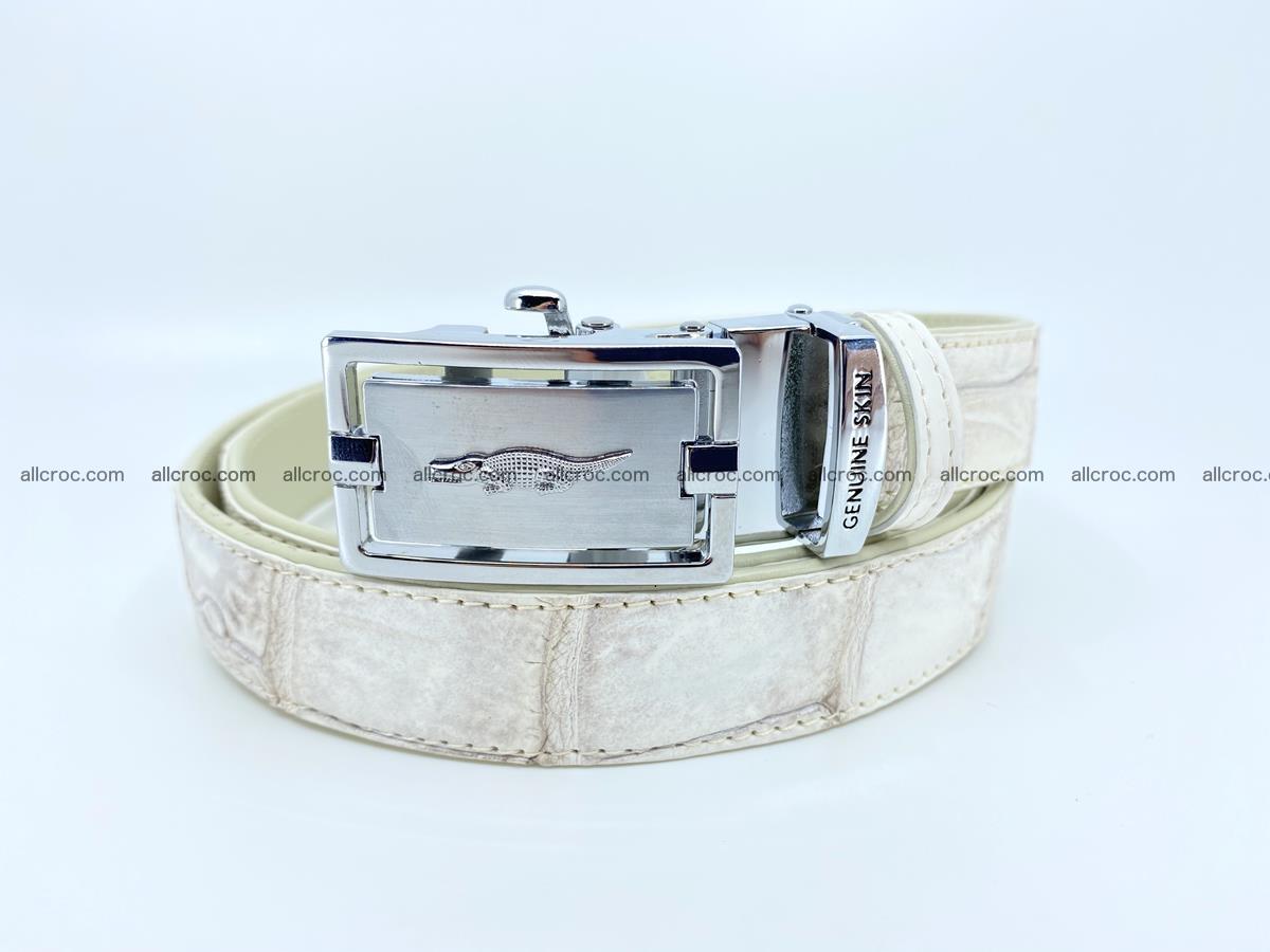 Handcrafted crocodile skin belt for women 850 Foto 0