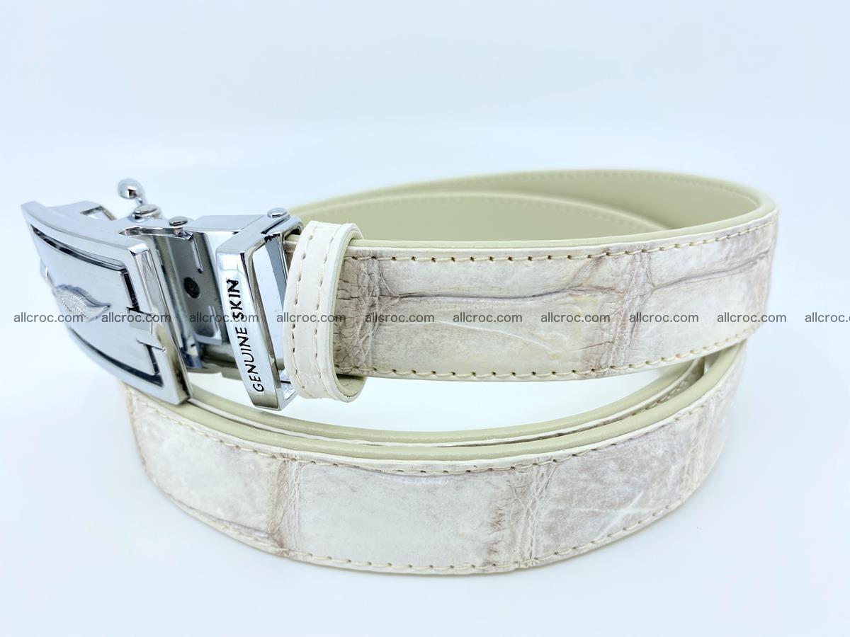 Handcrafted crocodile skin belt for women 850 Foto 1
